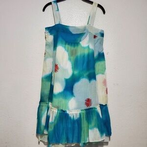 DVF 100% Silk Printed Shift Dress